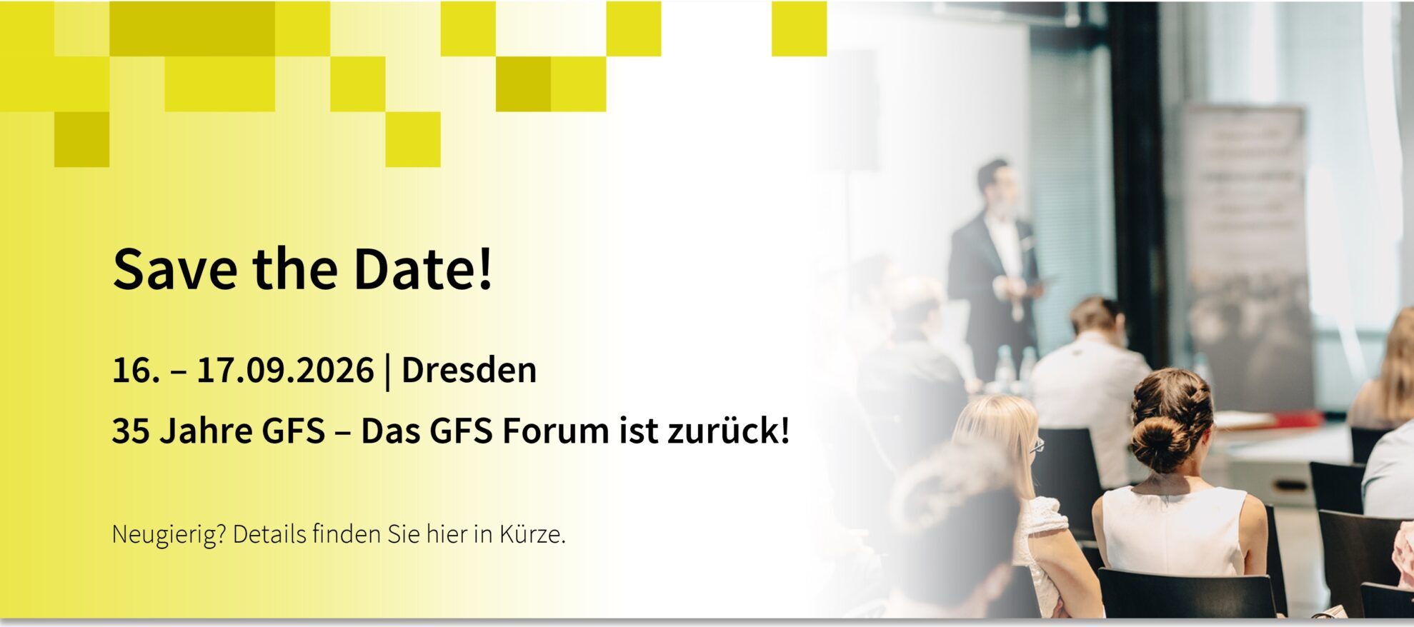 GFS Forum 16.-17.09.2026 in Dresden
